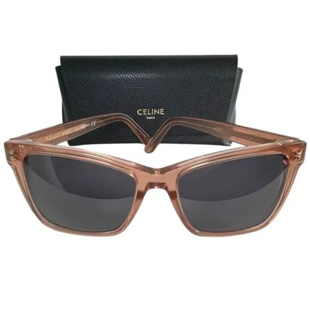 NWOT - Celine Paris CL500231 Sunglasses - Pink Cat Eye Frames with Gray Lenses - Picture 9 of 12